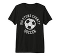 Big Stone County Soccer Distressed 90S T-Shirt - Graphic Print for Adults