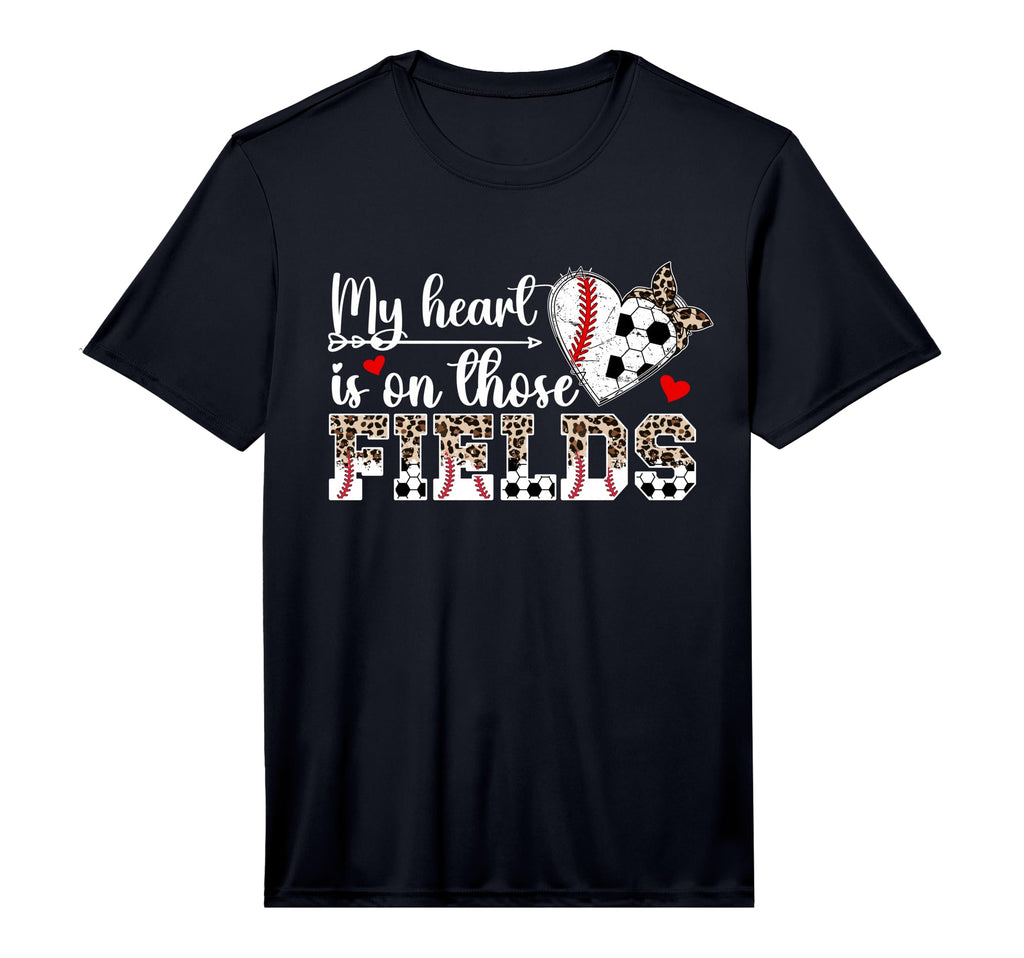 Mens My Heart Is Those Fields T-Shirt - Aesthetic Graphic for Adults