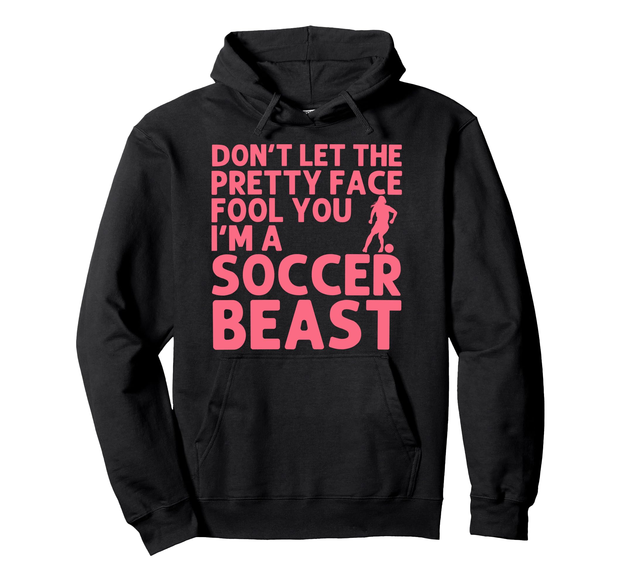 Soccer Art Teen Goalie Soccer Player Hoodie - Fun Novelty Design Unisex