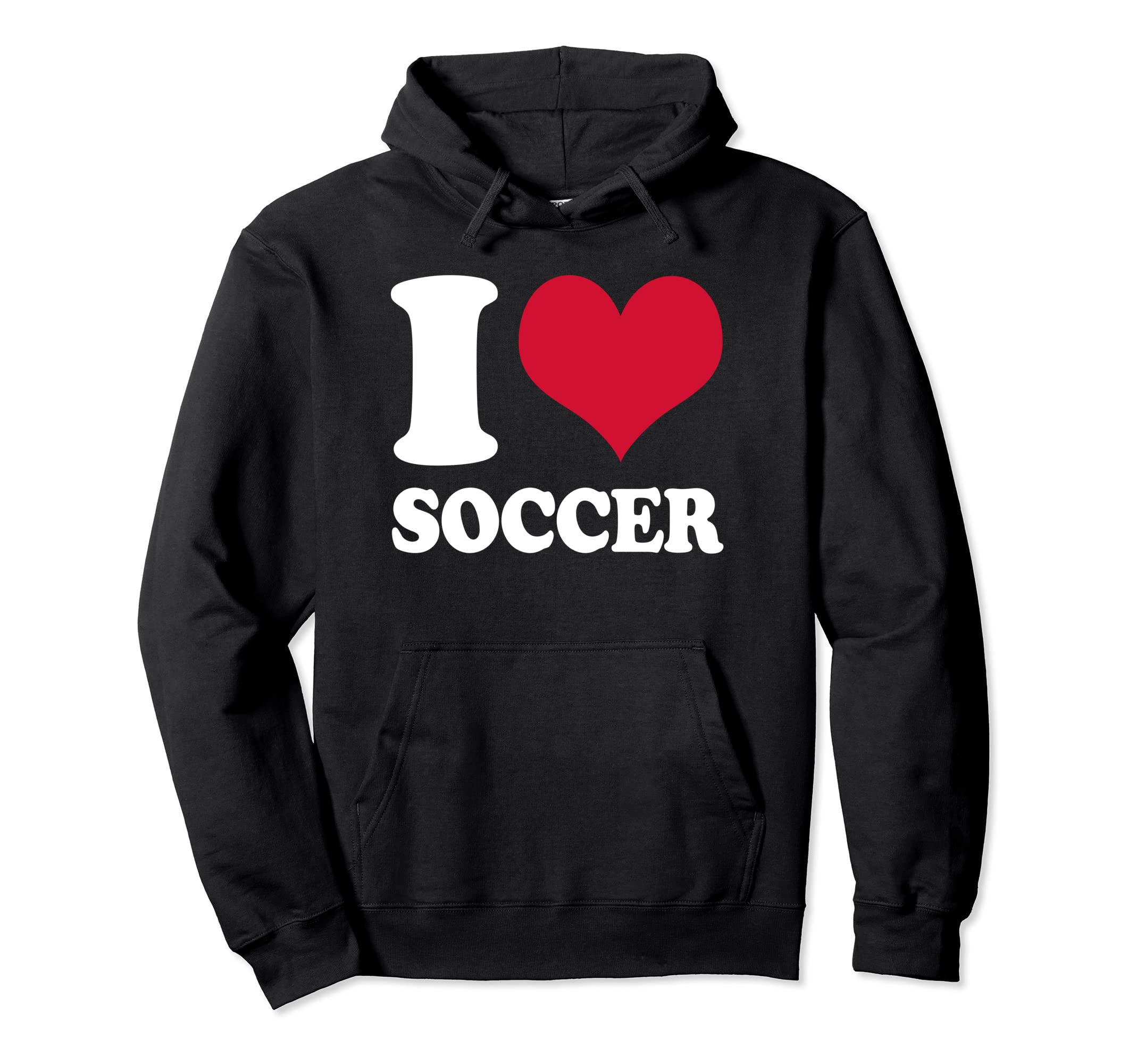 I Love Soccer Hoodie - Streetwear Style Men Women