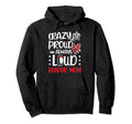 Crazy Proud Hockey Goalkeeper Mom Hoodie - Aesthetic Graphic for Adults