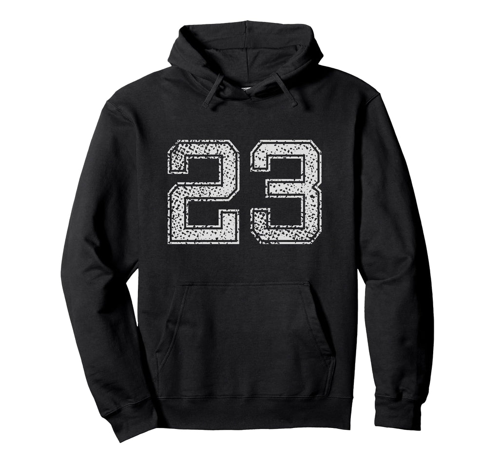 Number 23 Numbered Birthday Hoodie - Custom Art Print for Adults