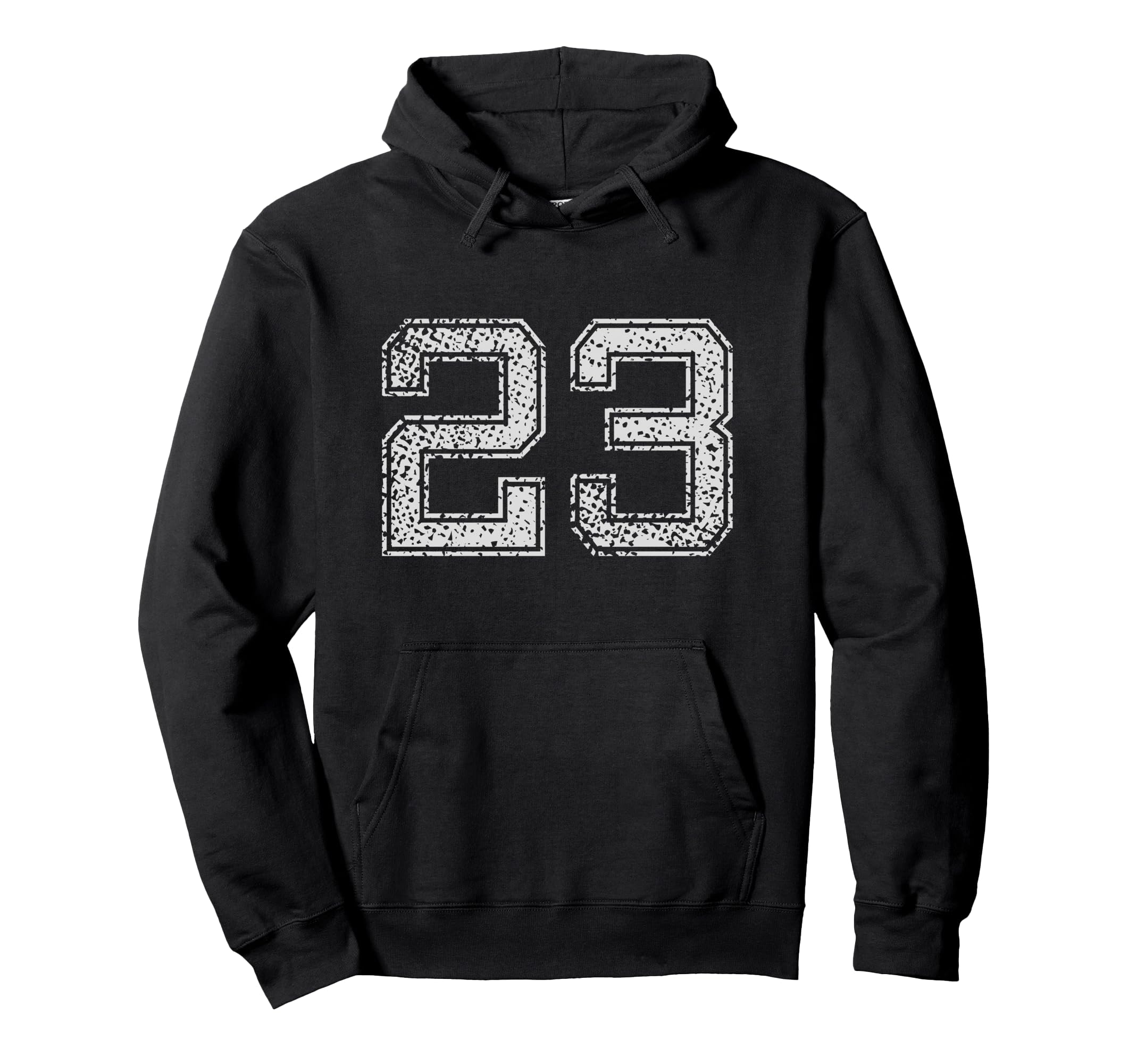 Number 23 Numbered Birthday Hoodie - Custom Art Print for Adults