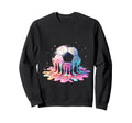 Melting Soccer Ball Sweatshirt - Unique Graphic for Adults