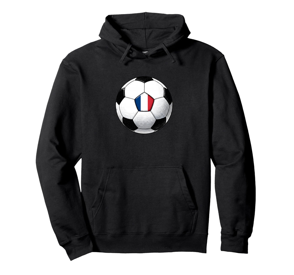 Retro10 Franca Soccer Football Flag Fans Hoodie - Graphic Print Men Women