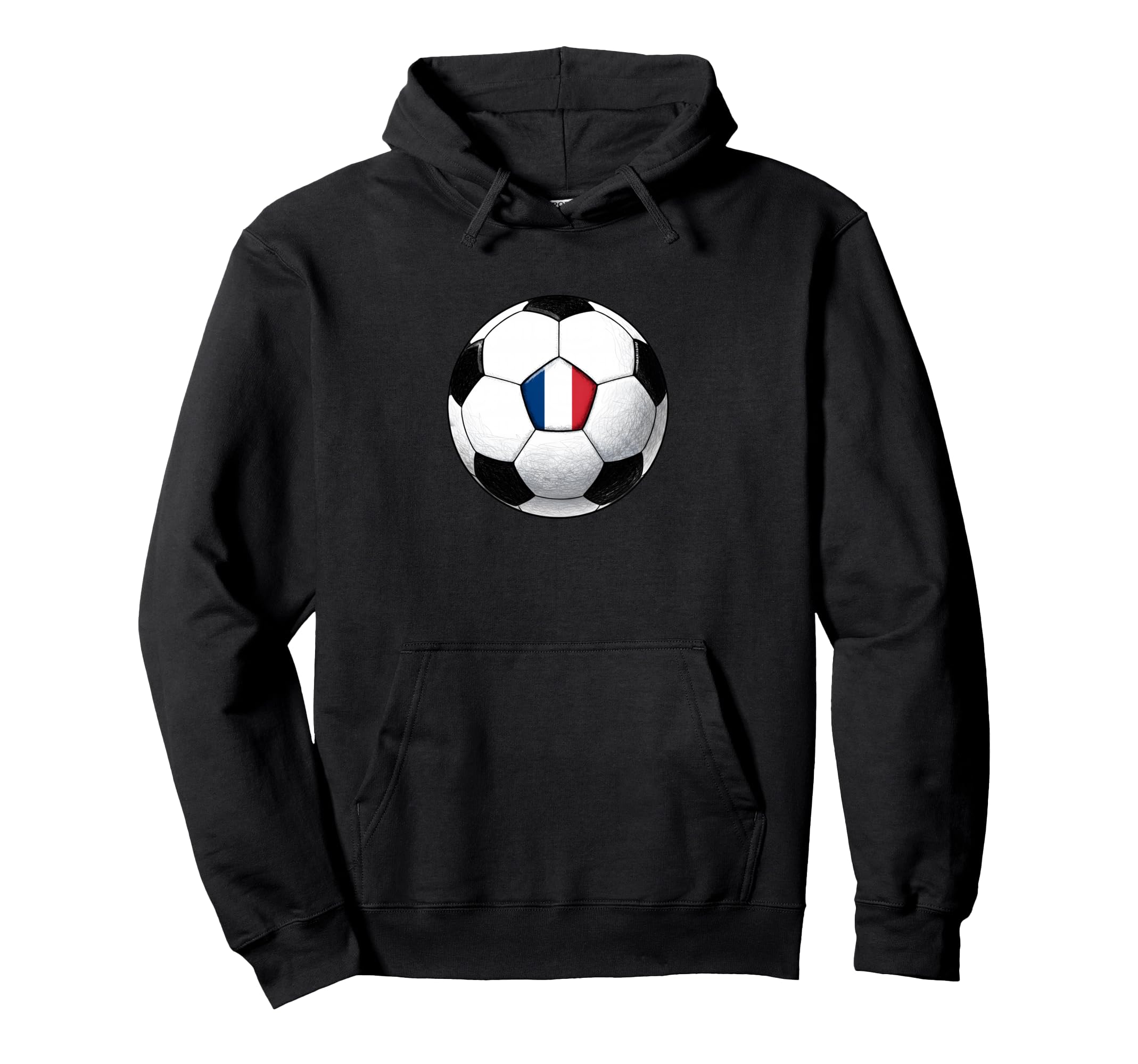 Retro10 Franca Soccer Football Flag Fans Hoodie - Graphic Print Men Women