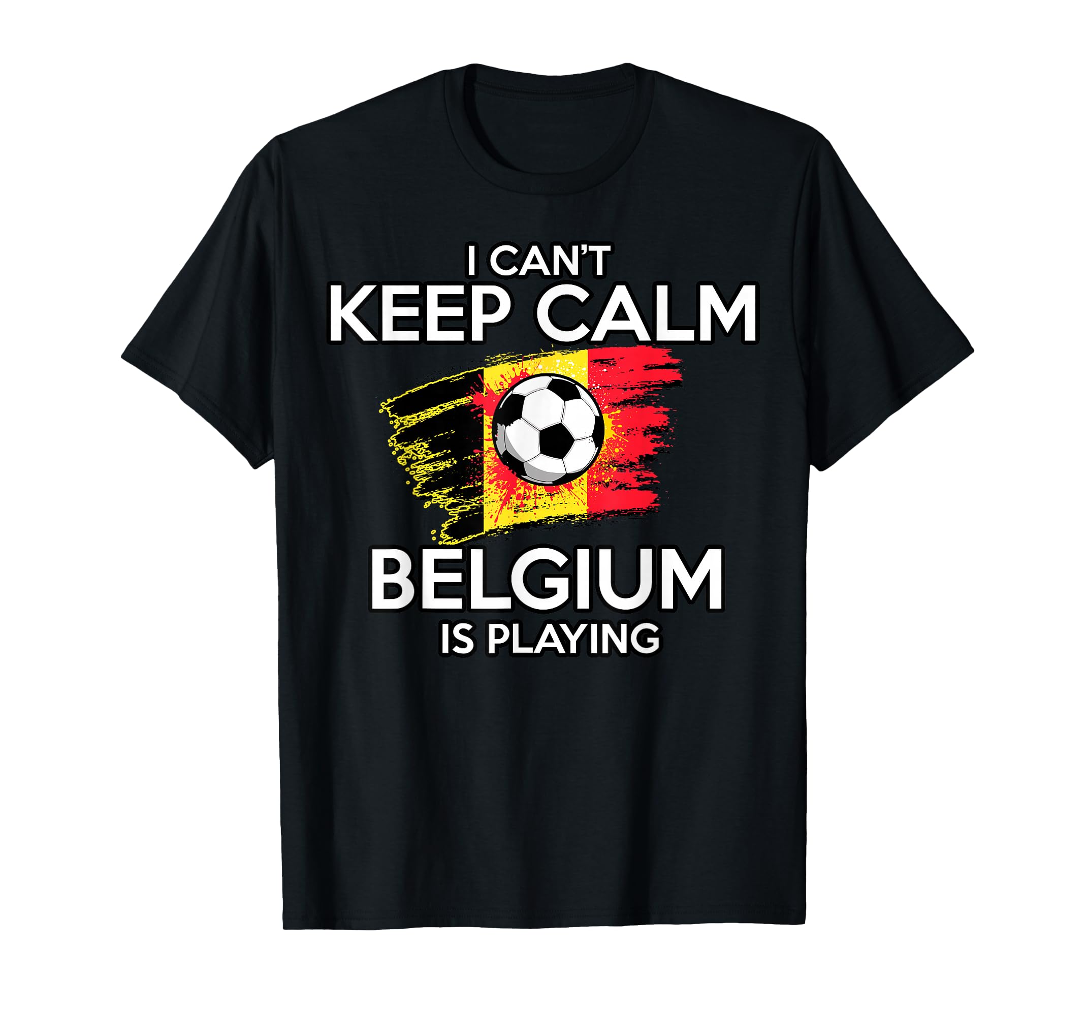 Belgium Football Fan Soccer Game T-Shirt - Fun Novelty Design Men Women