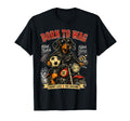 Dachshund Motorbike Love Footbal T-Shirt - Trendy Graphic for Adults