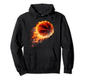 Play Sport Basketball Hoop Fire Hoodie - Fun Novelty Design Men Women