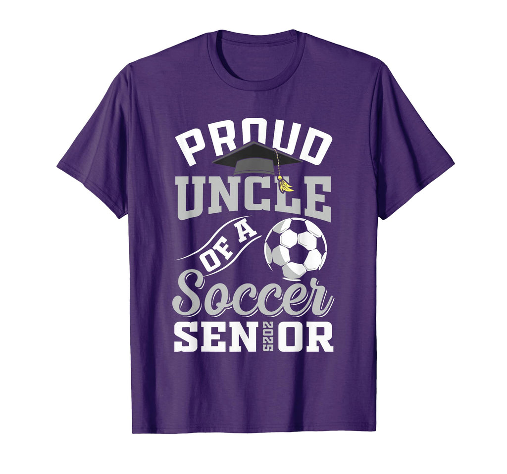 Proud Uncle Soccer Senior Class 2025 T-Shirt - Streetwear Style Men Women