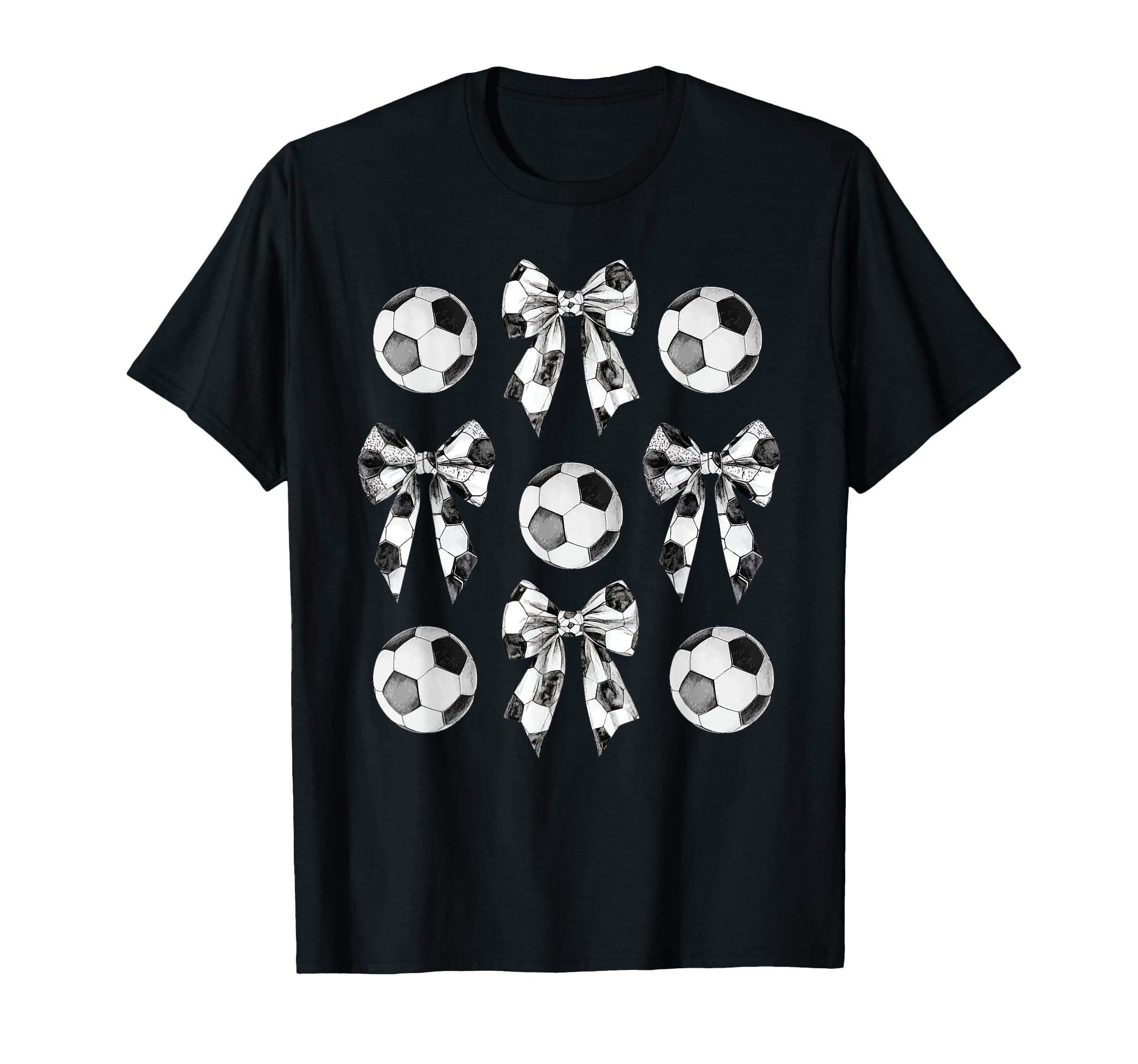 Coach Trainer Soccer Bow Coquette Mom T-Shirt - Minimalist Print Men Women