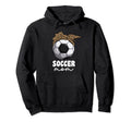Proud Soccer Mom Mama Leopard Hoodie - Casual Everyday Wear Men Women
