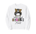 Proud And Loud Soccer Aunt Messy Sweatshirt - Custom Art Print Men Women