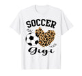 Soccer Gigi Heart Leopard Gigi Family T-Shirt - Graphic Print Unisex