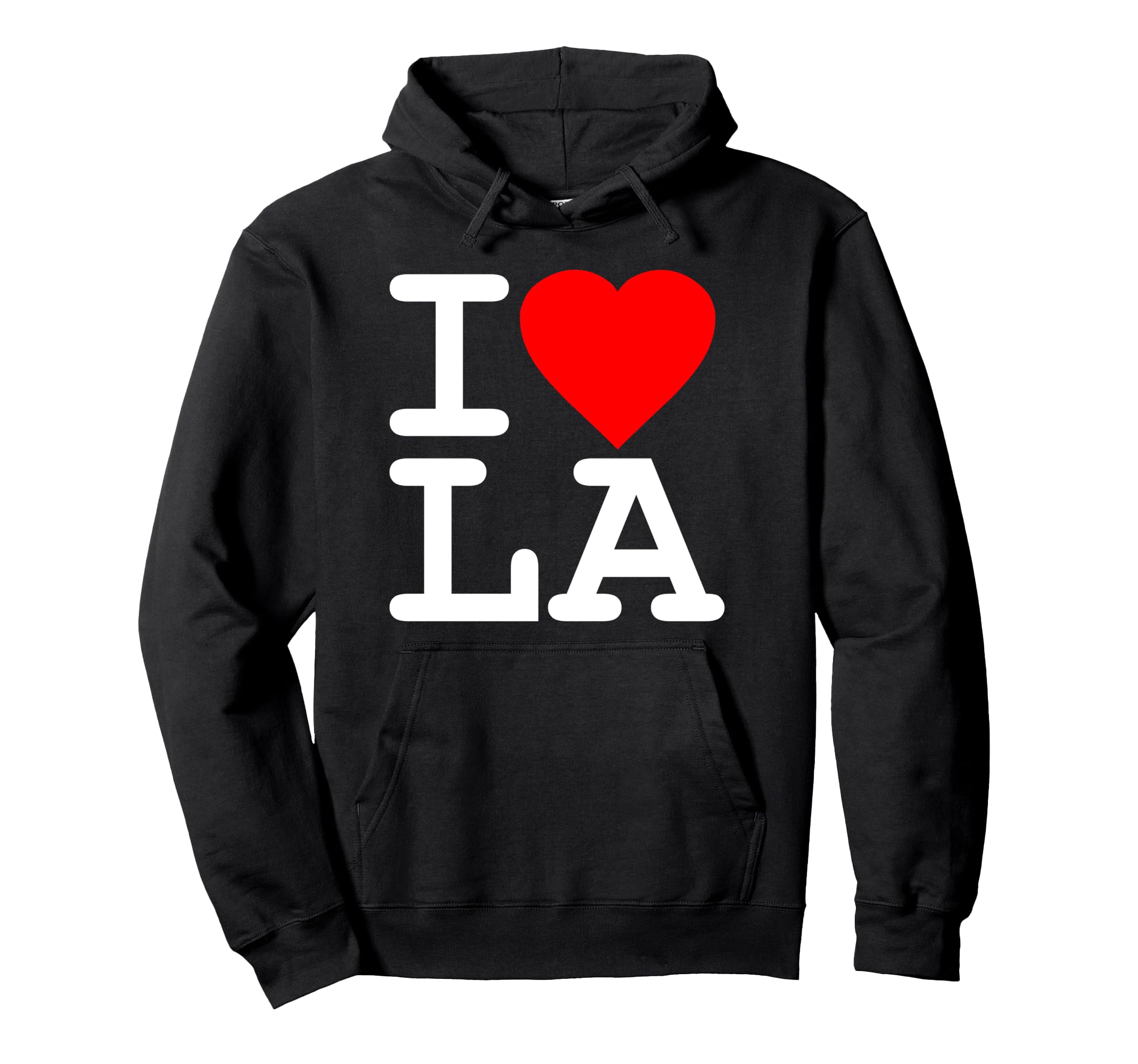 I Love La Los Angeles Hoodie - Fun Novelty Design Unisex