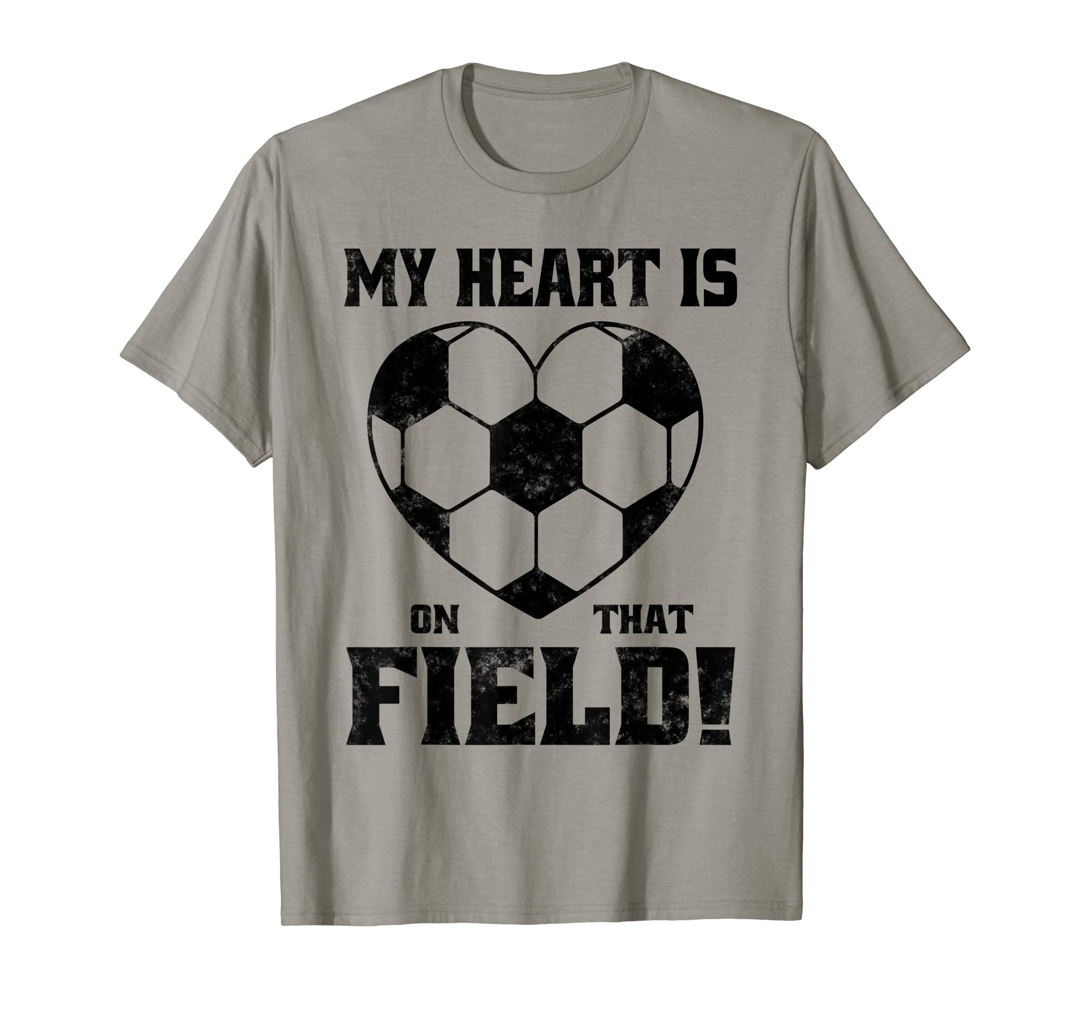 My Heart Is That Field Soccer Funny T-Shirt - Unique Graphic Men Women