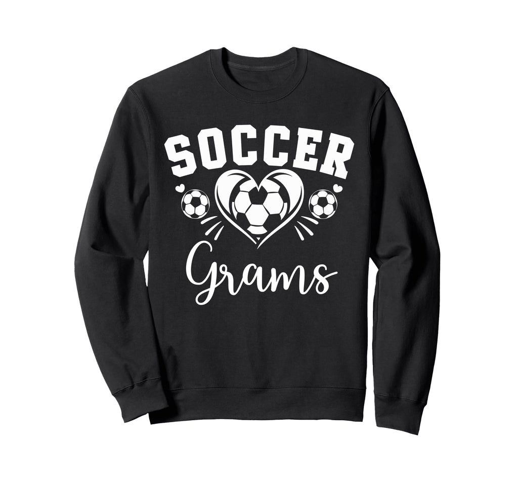 Soccer Grams Soccer Heart Sweatshirt - Casual Everyday Wear for Adults