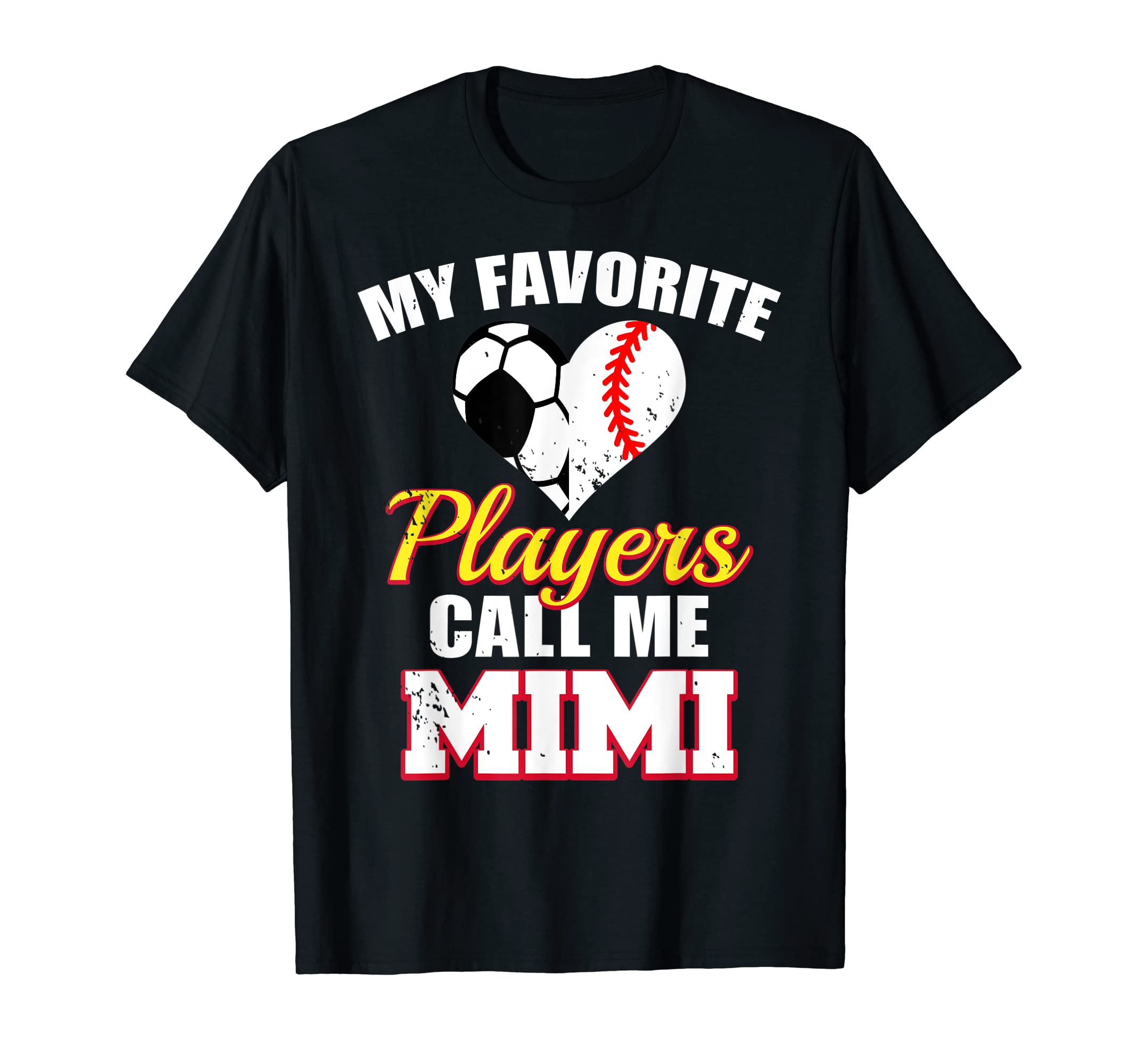 My Favorite Players Call Me Mimi T-Shirt - Minimalist Print for Adults