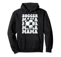 Soccer Mom Football Mama Soccer Season Game Hoodie - Trendy Graphic Unisex