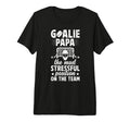 Mens Funny Hockey Goalie Papa Ice T-Shirt - Trendy Graphic Men Women