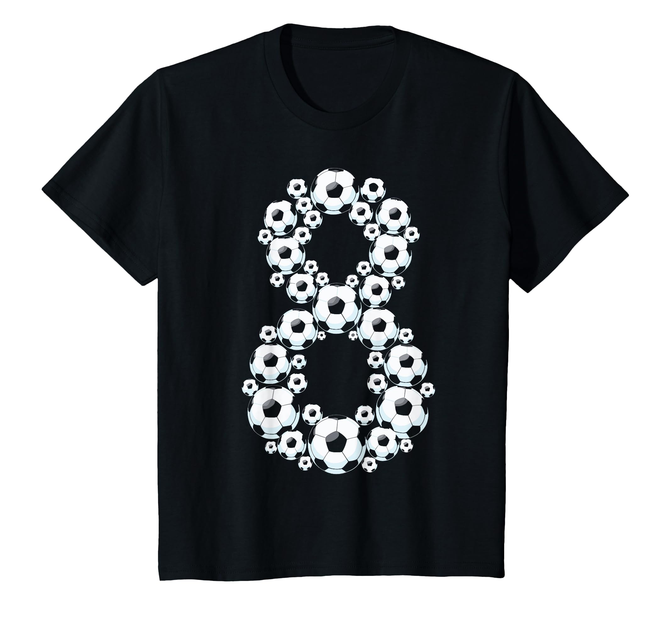 8 Year Old Soccer Birthday Funny 8Th T-Shirt - Minimalist Print Men Women