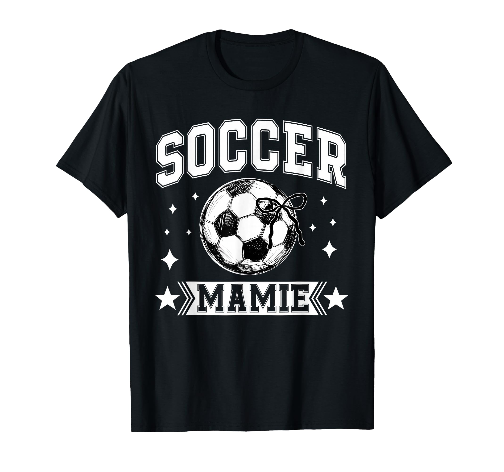 Coquette Bow Soccer Mamie Soccer Team T-Shirt - Streetwear Style Men Women