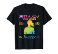 Just Who Loves Soccer T-Shirt - Casual Everyday Wear Unisex