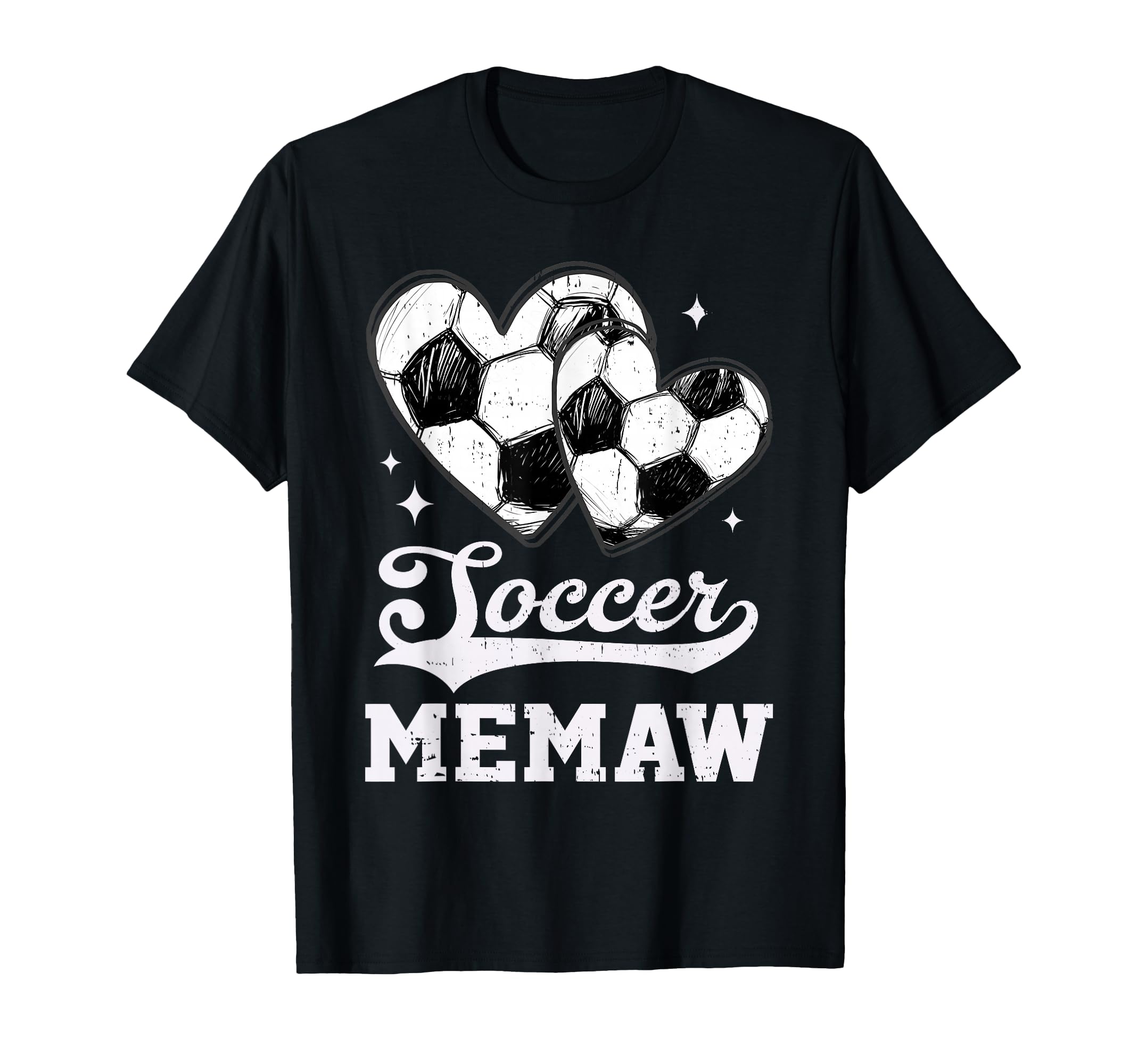 Soccer Heart Memaw Soccer Player T-Shirt - Custom Art Print for Adults