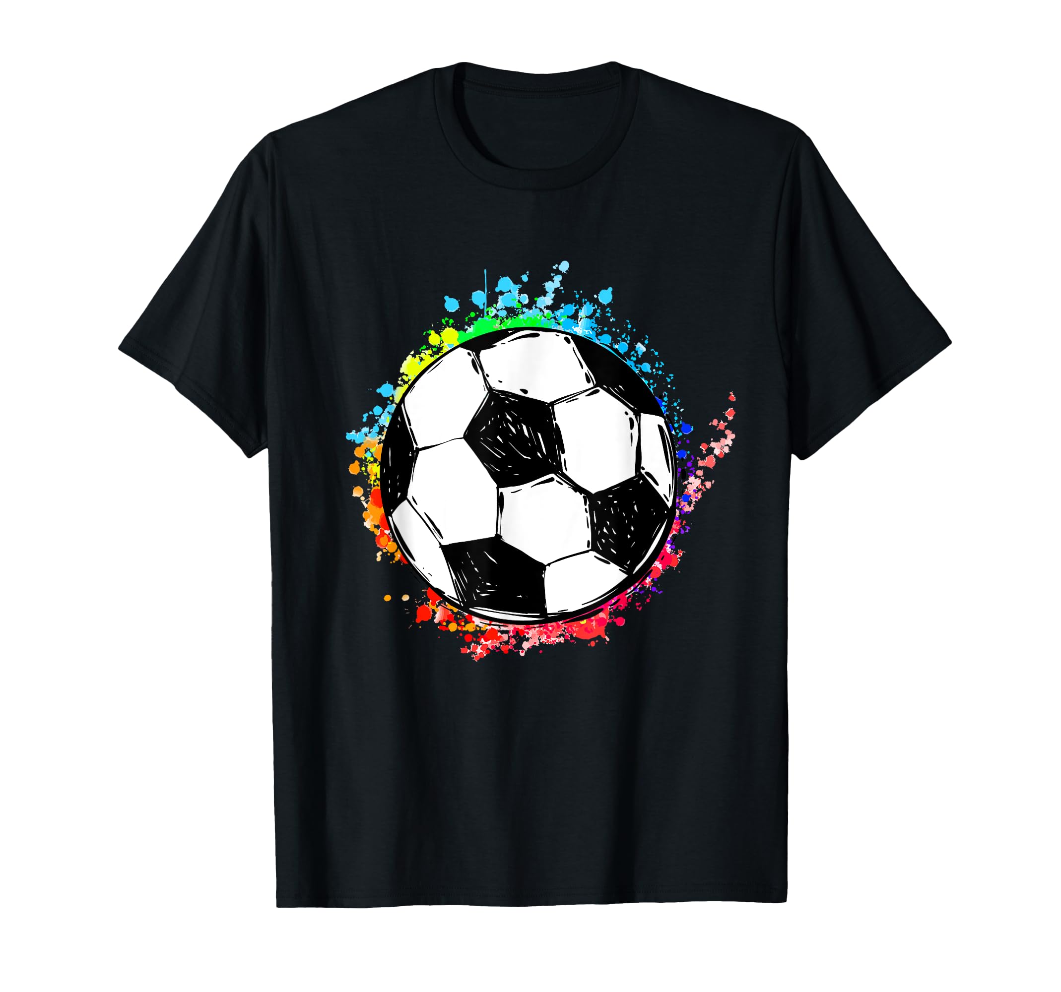 Soccer Ball Art Soccer Sport Game T-Shirt - Fun Novelty Design for Adults
