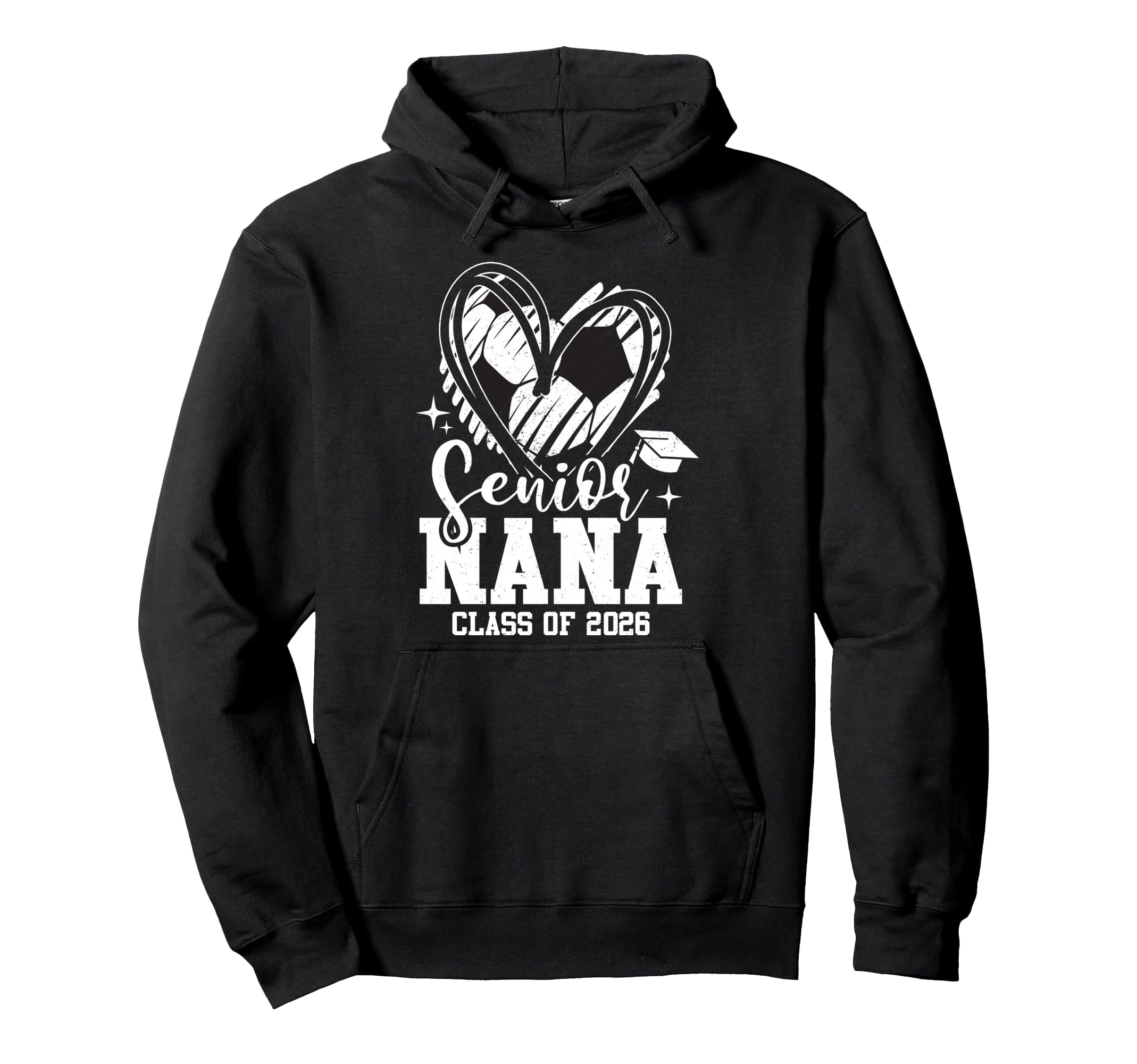 Senior Nana Class 2026 Soccer Graduation Hoodie - Graphic Print for Adults