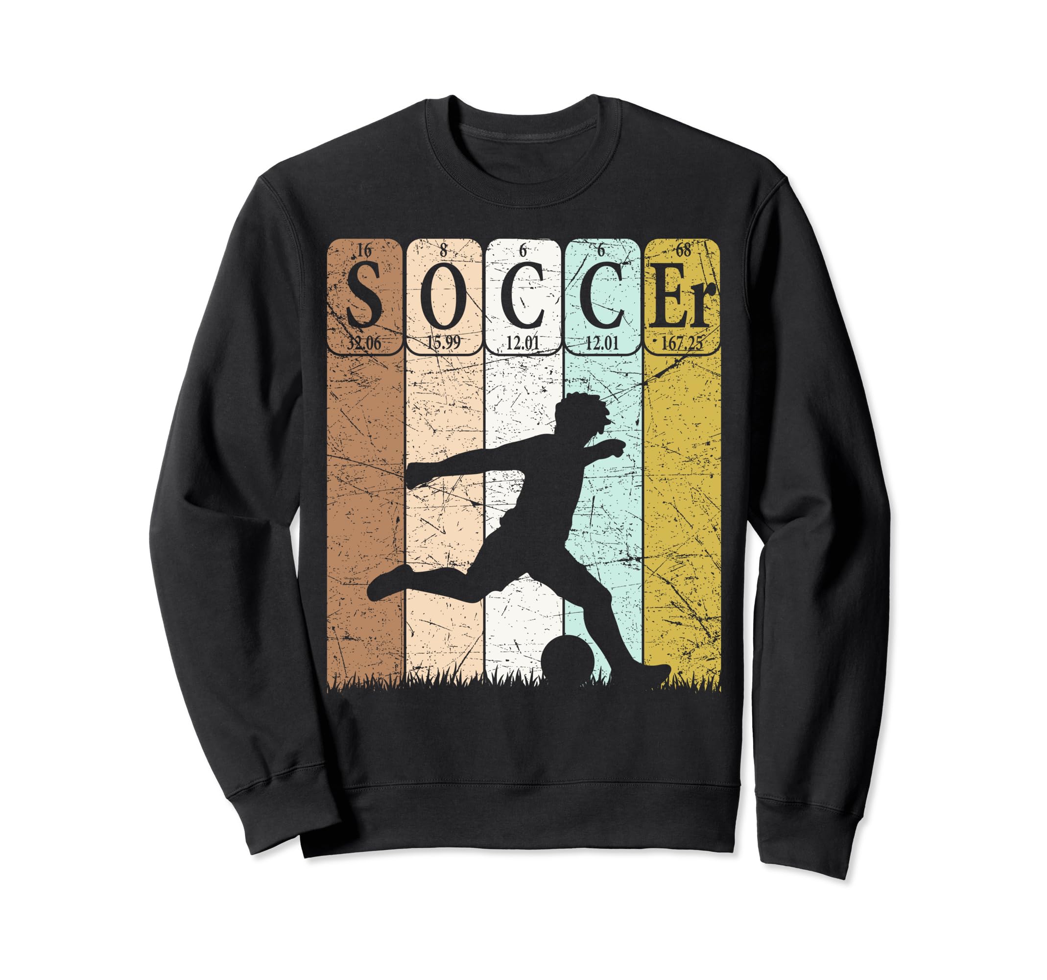 Soccer Periodic Table Elements Sweatshirt - Custom Art Print Men Women