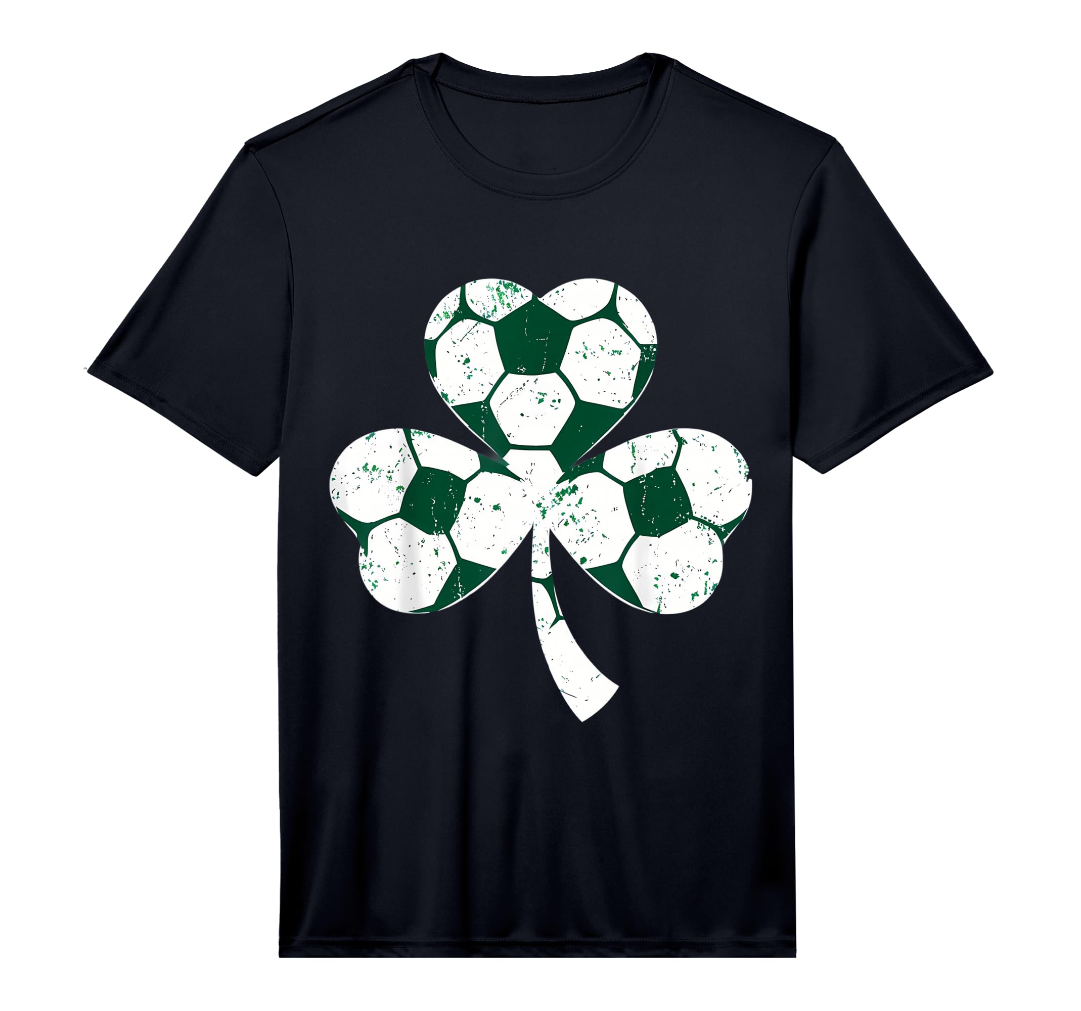 Soccer St Patricks Day Shamrock T-Shirt - Minimalist Print for Adults