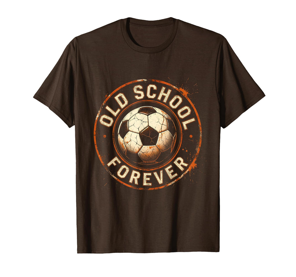 Old School Forever Soccer Ball T-Shirt - Graphic Print Unisex