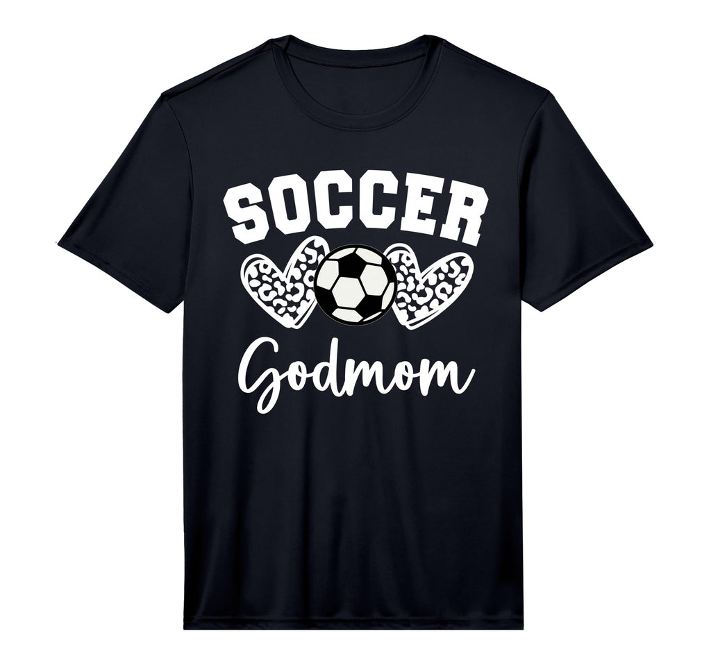 Soccer Godmom Matching Family Soccer T-Shirt - Unique Graphic Men Women