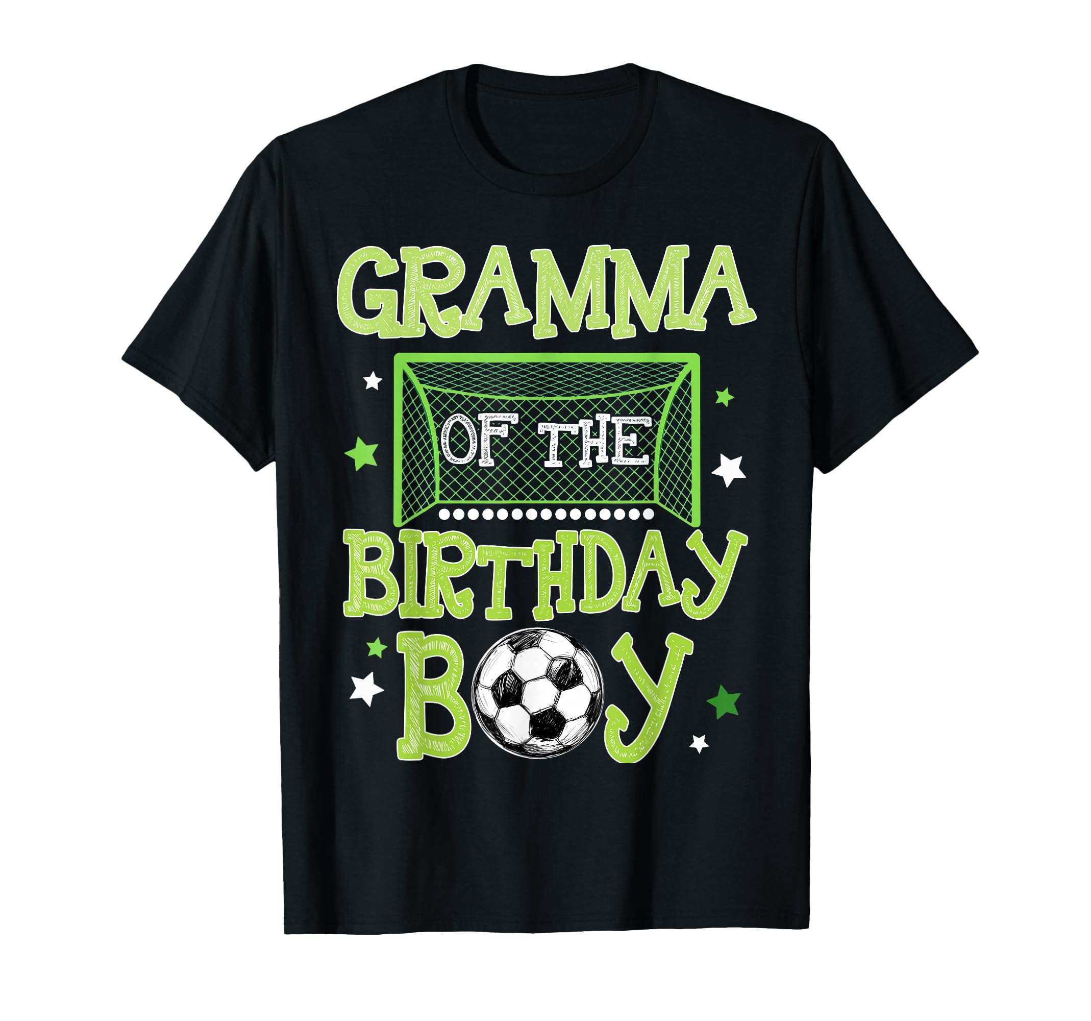 Gramma Birthday Soccer Family T-Shirt - Minimalist Print for Adults