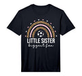 Little Sister Biggest Fan Soccer T-Shirt - Minimalist Print Men Women
