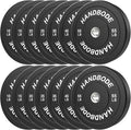 Bumper Plates 2 - Inch Olympic Weight Plate Set for Barbell, 10-55 lb Rubber Weights Sets for Home Gym, Strength Training Plate, Weight Lifting, Black