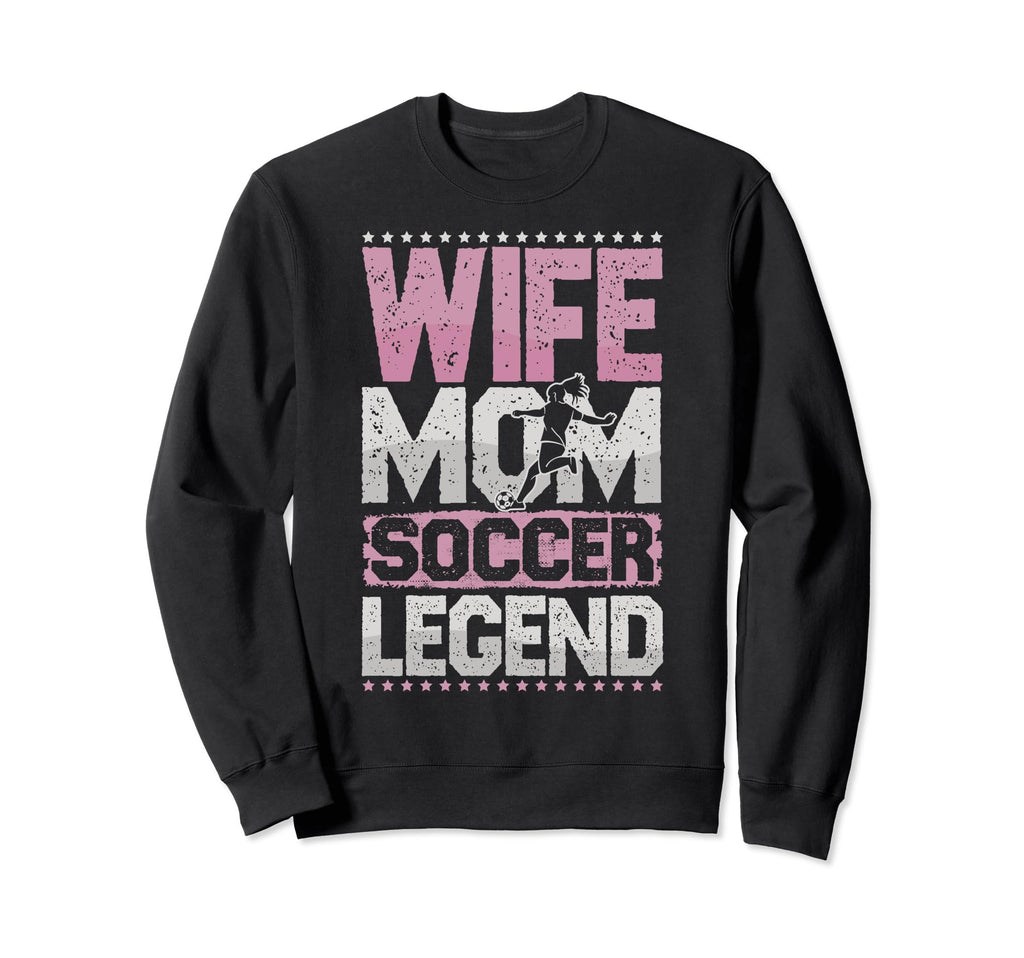 Soccer Legend Soccer Player Ladies Sweatshirt - Graphic Print for Adults