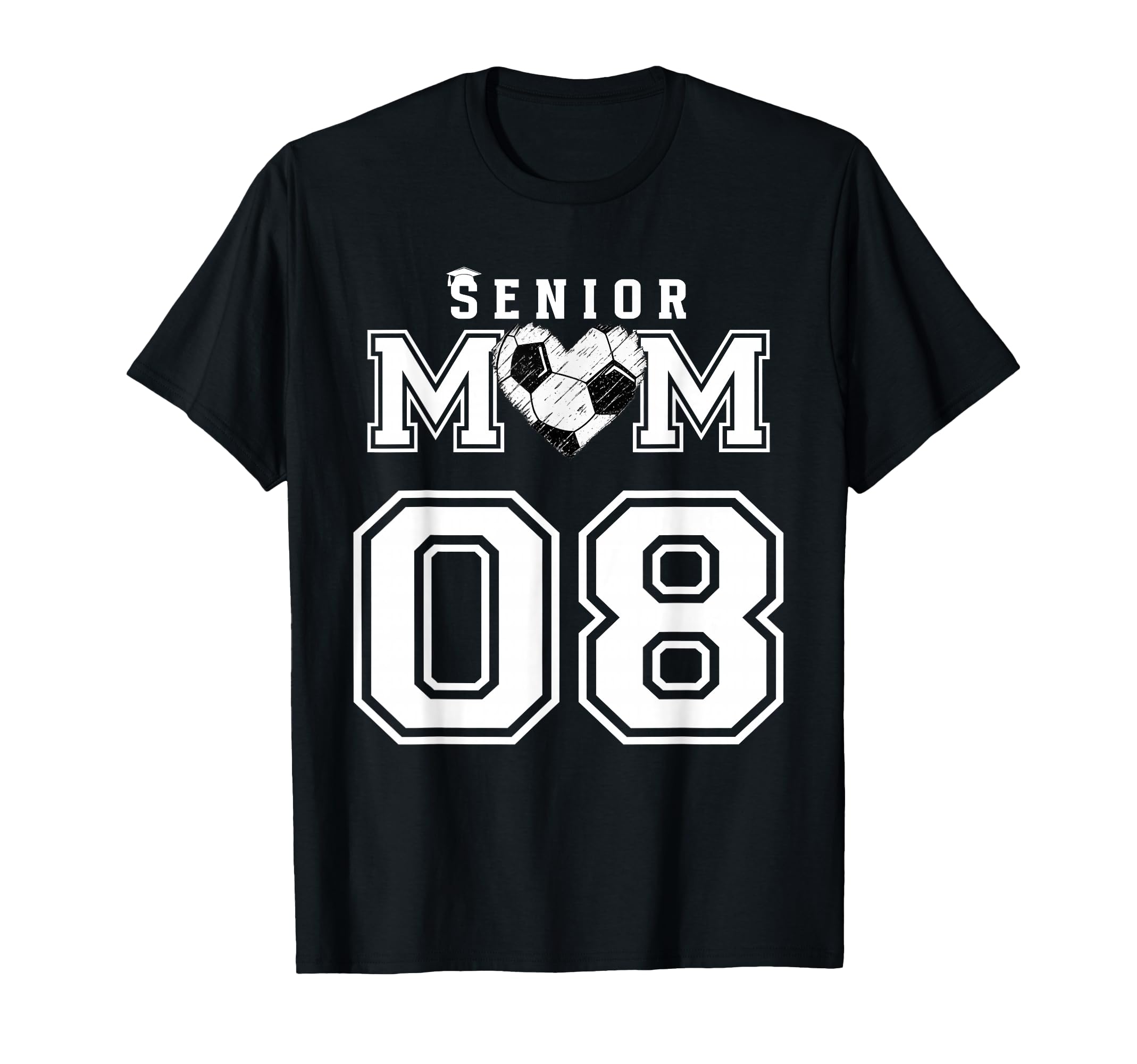 Proud Senior Soccer Mom Custom Jersey T-Shirt - Trendy Graphic for Adults