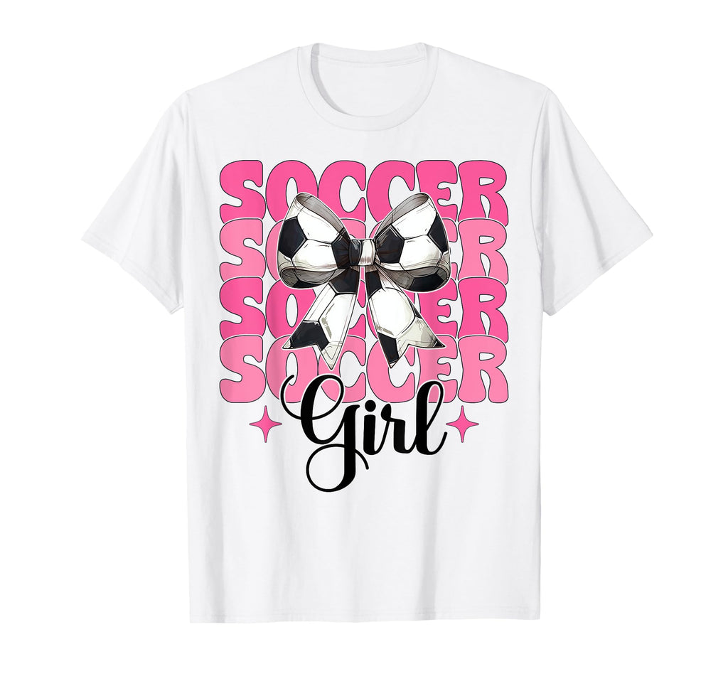 Womens Coquette Bow Ribbon Soccer Hoodie - Trendy Graphic for Adults