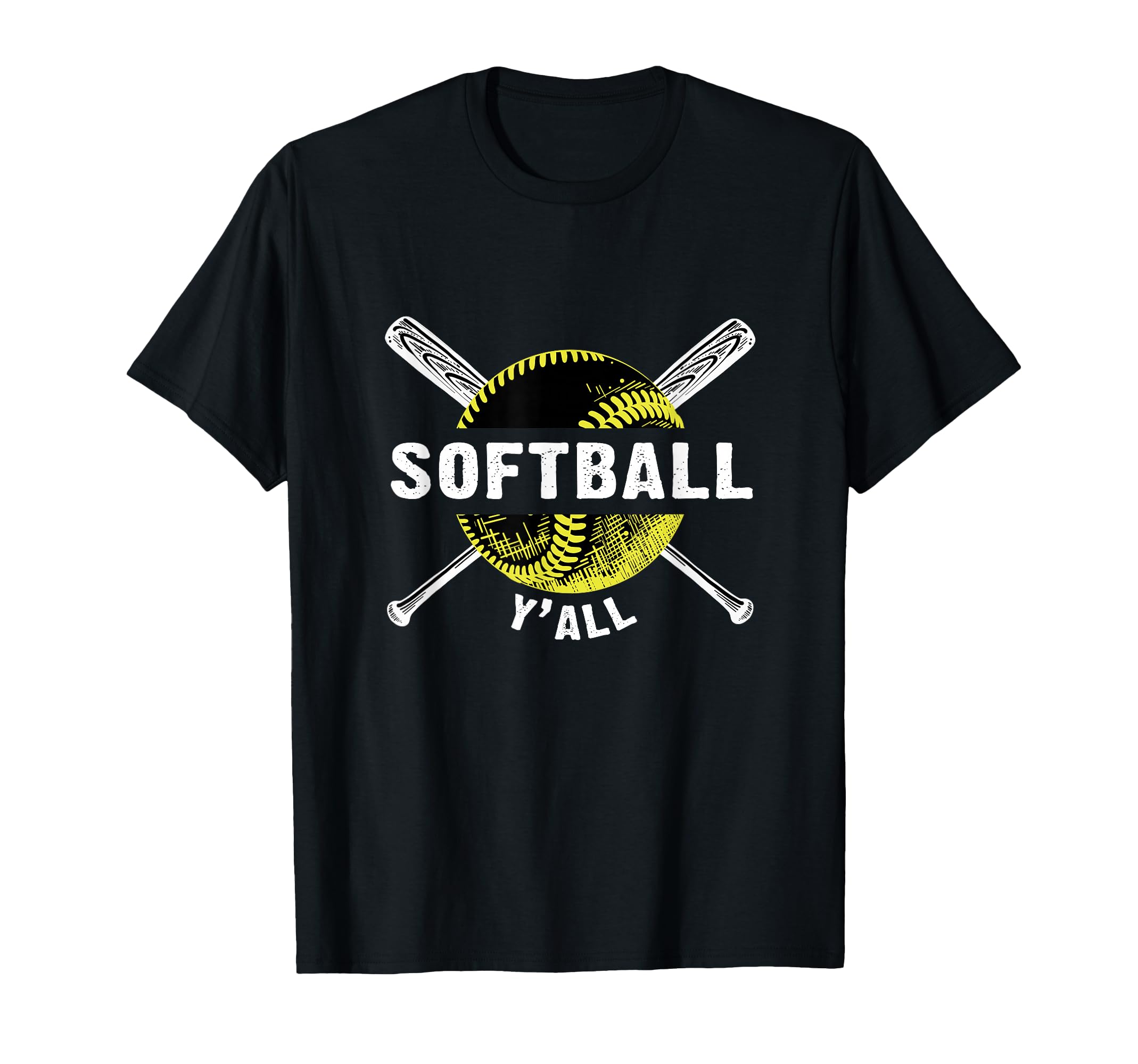 Softball Sports Yall Softball Gifts T-Shirt - Casual Everyday Wear Unisex