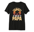 Mens Fear Hockey Keeper Papa Ice Hockey T-Shirt - Trendy Graphic Unisex