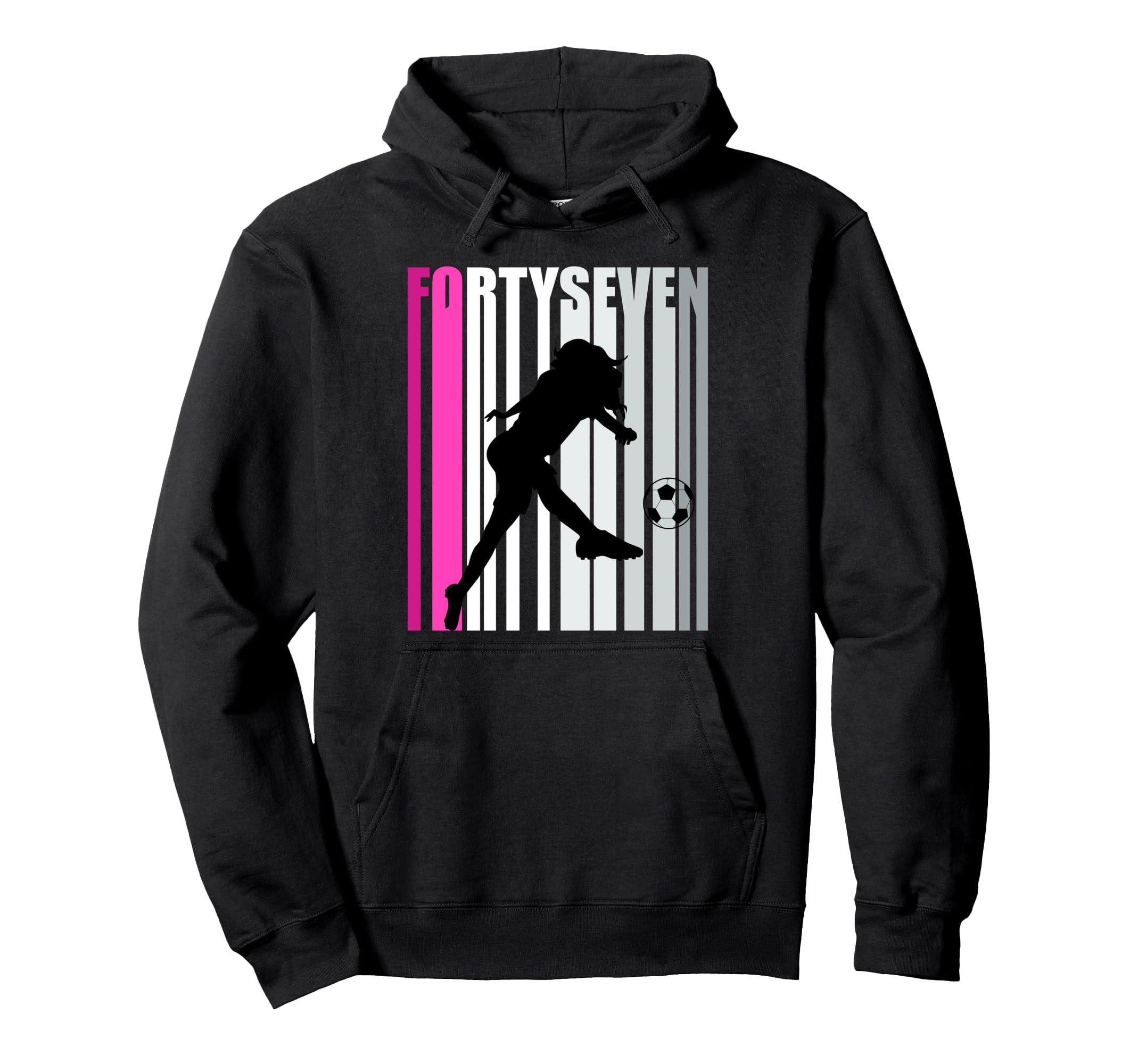 Womens 47Th Soccer Birthday Loves To Hoodie - Streetwear Style Men Women