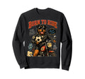 Rottweiler Ride Motorbike Love Sweatshirt - Aesthetic Graphic for Adults