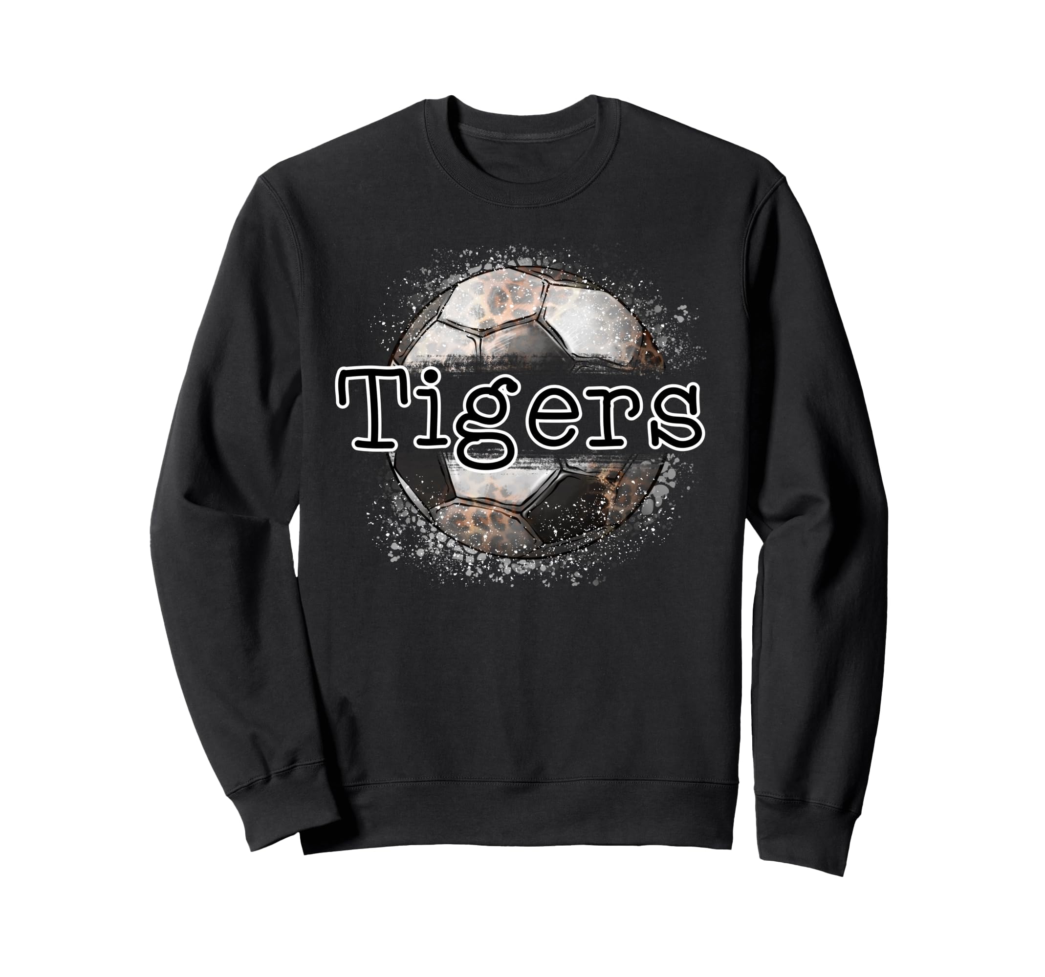 Tigers Soccer Game Day Leopard Sweatshirt - Graphic Print Men Women