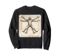 Funny Artistic Vitruvian Art Sweatshirt - Casual Everyday Wear Unisex