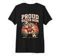 Proud Soccer Mom Sunset Vibes Tri T-Shirt - Aesthetic Graphic for Adults