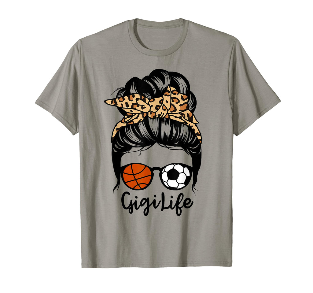 Gigi Life Messy Bun Hair Funny T-Shirt - Streetwear Style for Adults