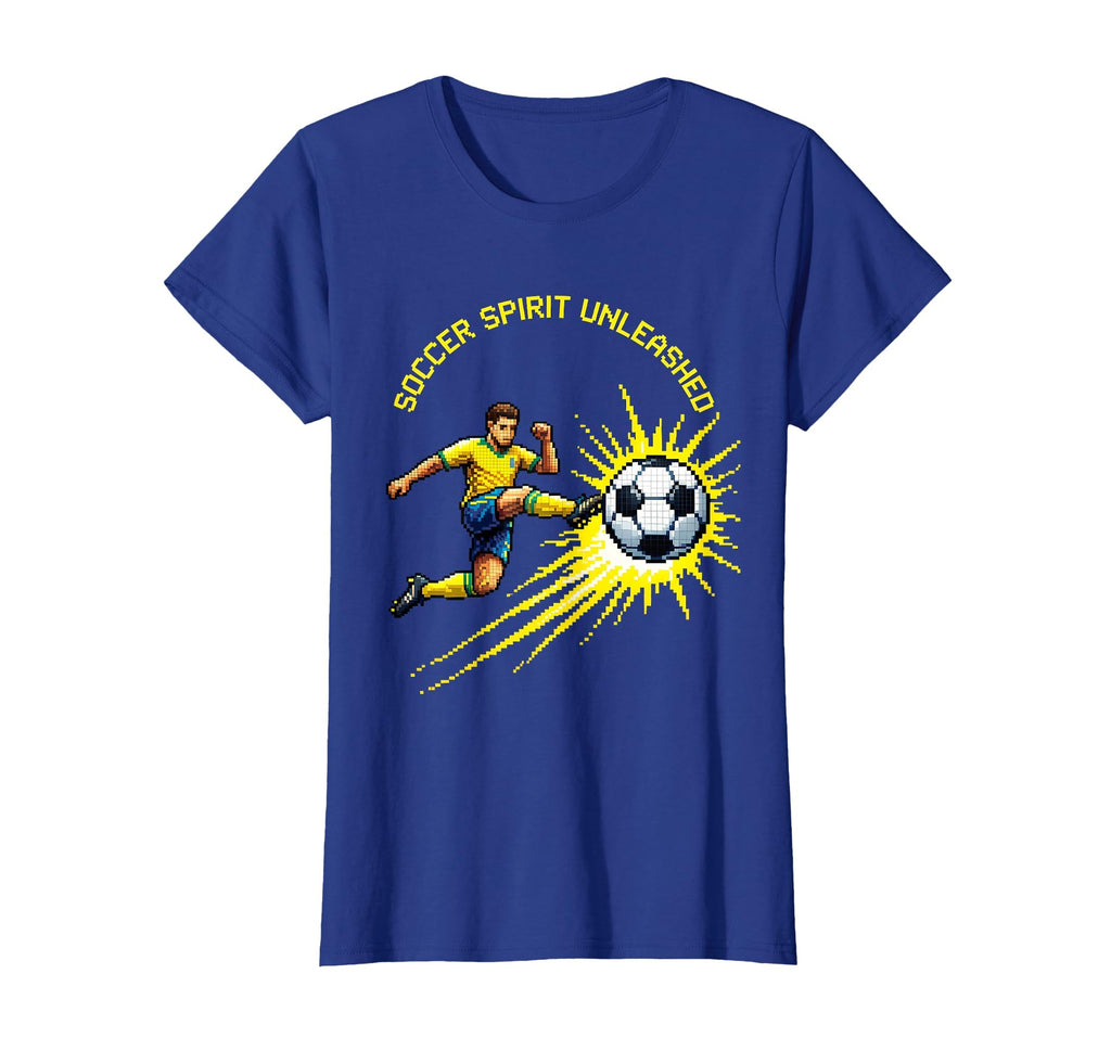 Soccer Spirit Unleashed Soccer T-Shirt - Fun Novelty Design Unisex