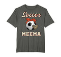 Soccer Meema Bandana Leopard Heart T-Shirt - Aesthetic Graphic Men Women